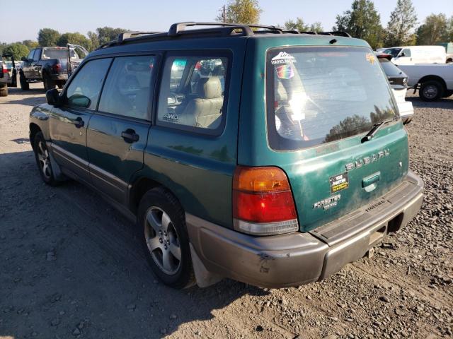 JF1SF6555YH729547 - 2000 SUBARU FORESTER S Yaşıl foto 3