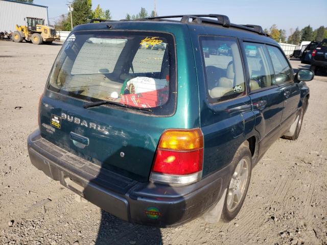 JF1SF6555YH729547 - 2000 SUBARU FORESTER S Yaşıl foto 4