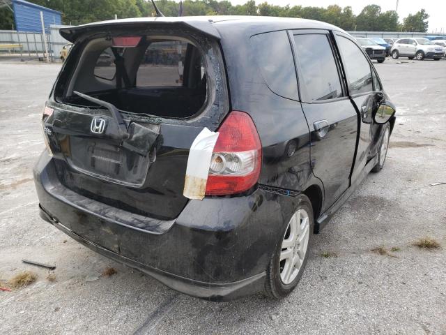 JHMGD38638S058020 - 2008 HONDA FIT SPORT BLACK photo 4