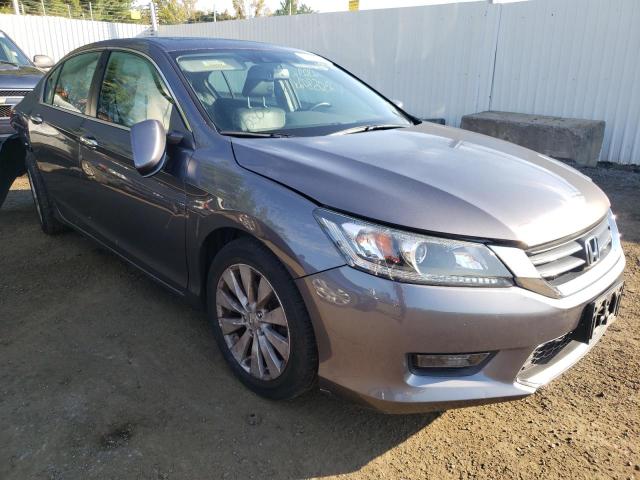 1HGCR2F86EA291232 - 2014 HONDA ACCORD EXL GRAY photo 1