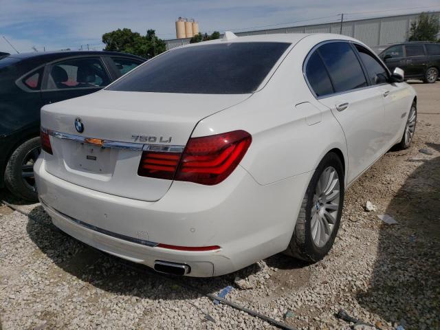 WBAYE8C54DD133981 - 2013 BMW 750 WHITE photo 4