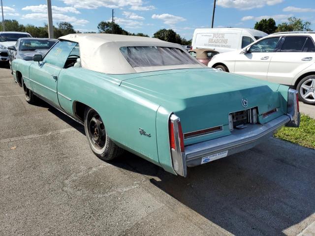 6L67S6Q111471 - 1976 CADILLAC CADILLAC TURQUOISE photo 3