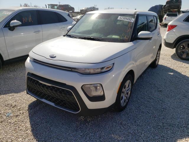 KNDJ23AU6M7737184 - 2021 KIA SOUL LX WHITE photo 2