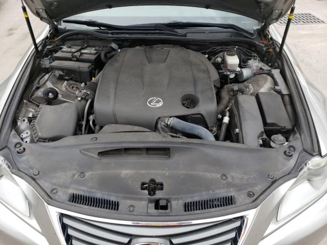 JTHCF1D23E5000435 - 2014 LEXUS IS 250 TAN photo 7