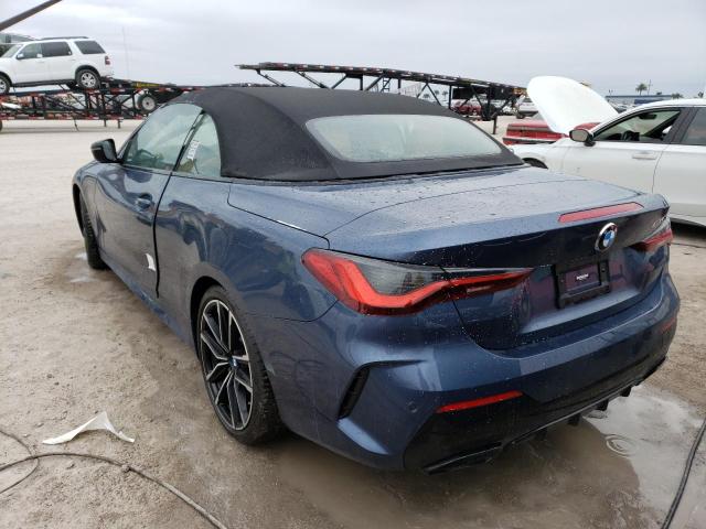 WBA53AT05NCJ14979 - 2022 BMW M440I BLUE photo 3