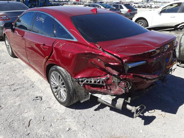 4T1BZ1FB8KU001711 - 2019 TOYOTA AVALON XLE RED photo 3