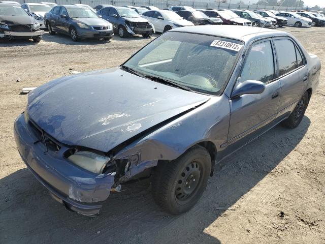 2T1BR18E5XC110840 - 1999 TOYOTA COROLLA VE BLUE photo 2