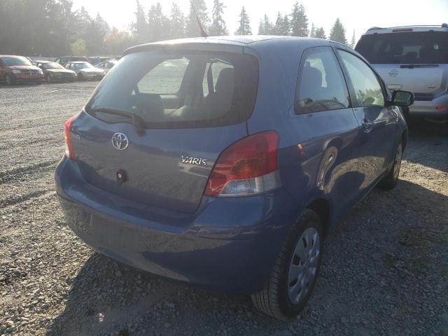 JTDJT4K3XA5296983 - 2010 TOYOTA YARIS BLUE photo 4