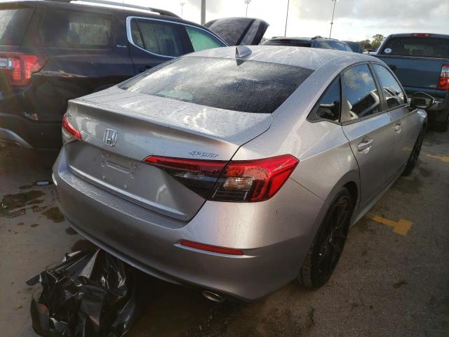 2HGFE2F5XNH544357 - 2022 HONDA CIVIC SPOR SILVER photo 4