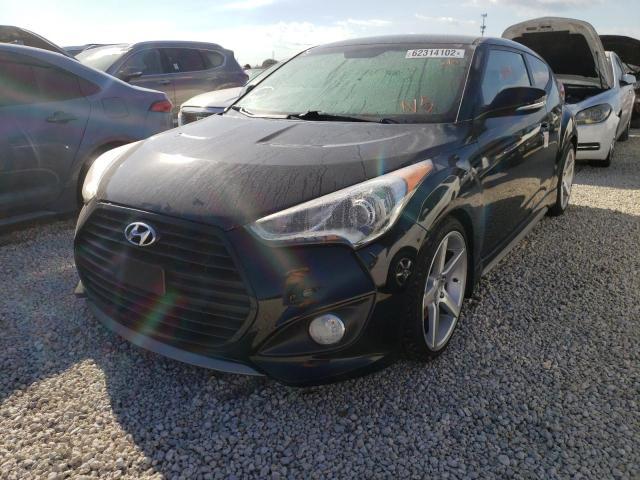 KMHTC6AE9DU095248 - 2013 HYUNDAI VELOSTER T BLACK photo 2