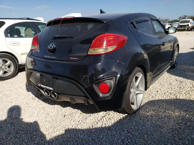 KMHTC6AE9DU095248 - 2013 HYUNDAI VELOSTER T BLACK photo 4