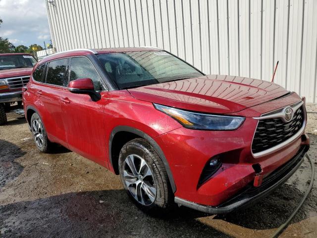 5TDGZRAH0NS549117 - 2022 TOYOTA HIGHLANDER RED photo 1