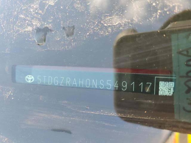 5TDGZRAH0NS549117 - 2022 TOYOTA HIGHLANDER RED photo 10