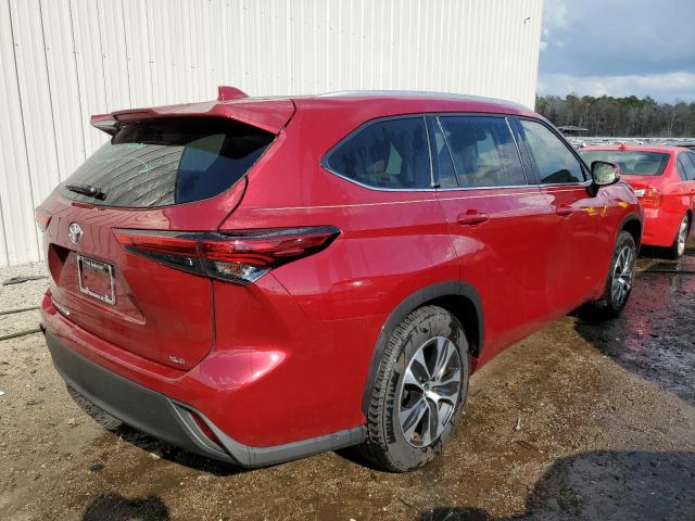 5TDGZRAH0NS549117 - 2022 TOYOTA HIGHLANDER RED photo 4