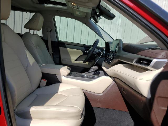 5TDGZRAH0NS549117 - 2022 TOYOTA HIGHLANDER RED photo 5
