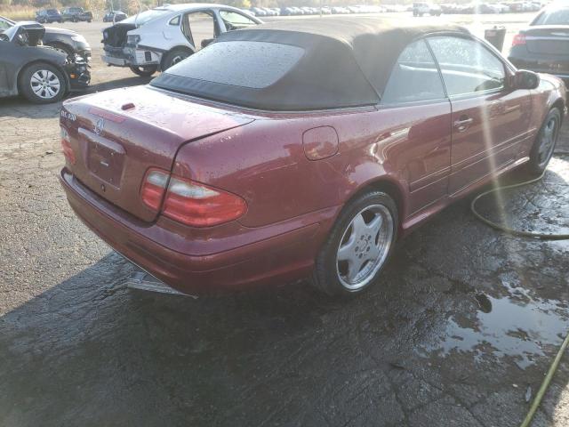 WDBLK70G1YT043316 - 2000 MERCEDES-BENZ CLK 430 RED photo 4