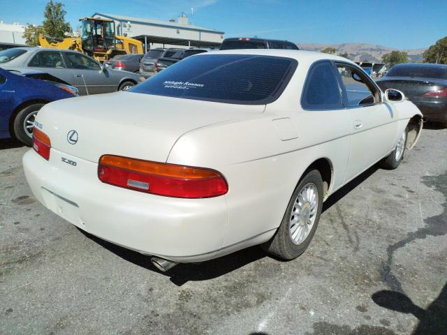 JT8JZ31C2P0010834 - 1993 LEXUS SC 300 WHITE photo 4