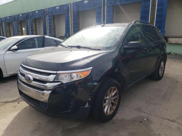 2FMDK3GC0DBB49621 - 2013 FORD EDGE SE BLACK photo 2