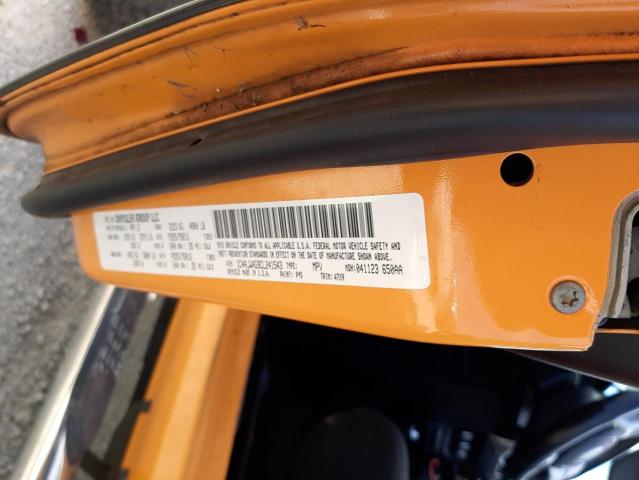1C4AJWAG9CL241543 - 2012 JEEP WRANGLER S ORANGE photo 10