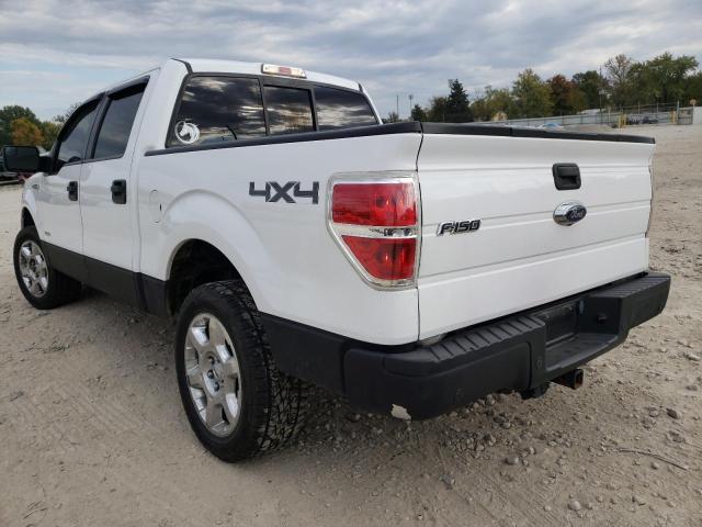 1FTFW1ET5EKF44524 - 2014 FORD F-150 WHITE photo 3