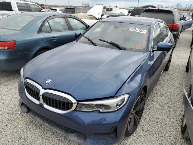 3MW5R7J08N8C55511 - 2022 BMW 330XI BLUE photo 2