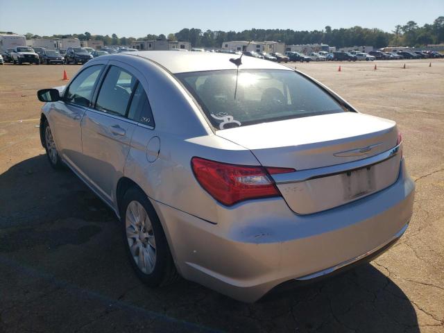 1C3CCBAB1CN127321 - 2012 CHRYSLER 200 LX SILVER photo 3