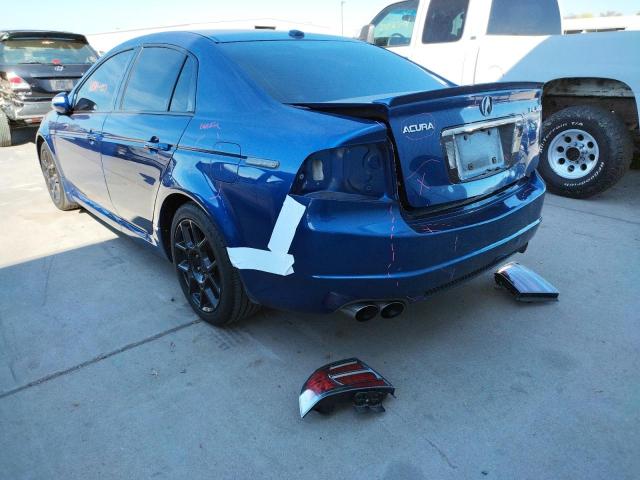 19UUA75537A019420 - 2007 ACURA TL TYPE S BLUE photo 3