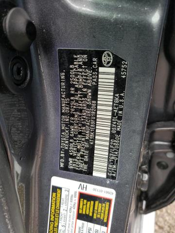 4T1BK1EB9FU182068 - 2015 TOYOTA AVALON XLE GRAY photo 10