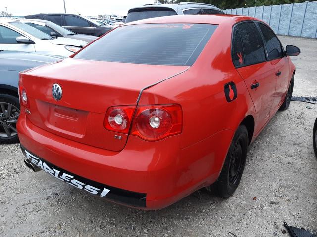 3VWPF71K56M784815 - 2006 VOLKSWAGEN JETTA VALU RED photo 4