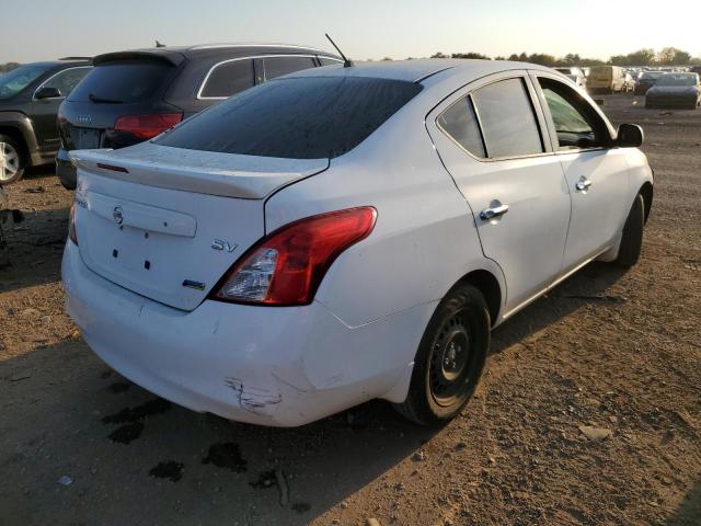 3N1CN7AP7EL834282 - 2014 NISSAN VERSA S WHITE photo 4