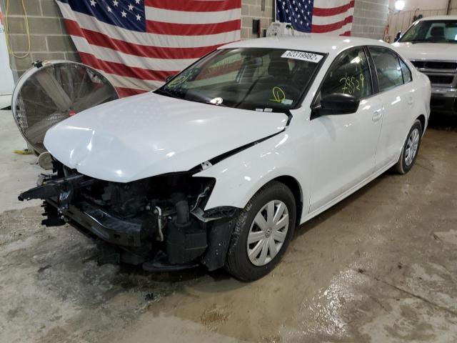 3VW2K7AJ8FM410244 - 2015 VOLKSWAGEN JETTA BASE WHITE photo 2