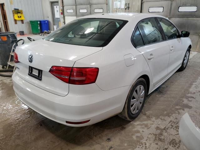 3VW2K7AJ8FM410244 - 2015 VOLKSWAGEN JETTA BASE WHITE photo 4