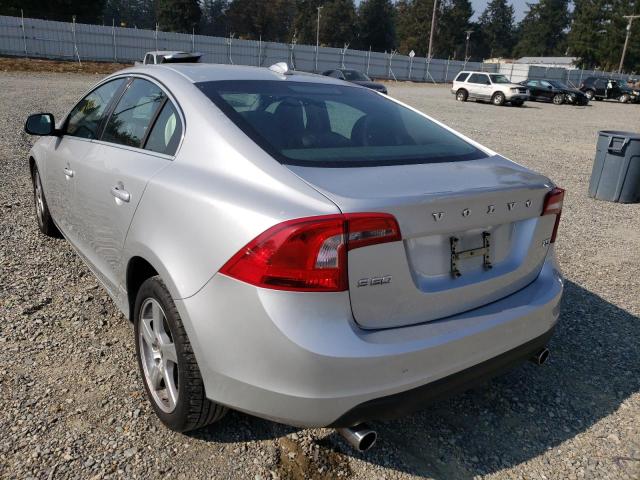 YV1622FS8C2083415 - 2012 VOLVO S60 T5 SILVER photo 3