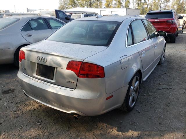 WAUBF78E26A267088 - 2006 AUDI A4 S-LINE SILVER photo 4