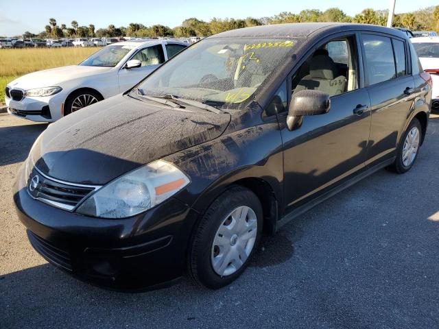 3N1BC1CP9BL485228 - 2011 NISSAN VERSA S BLACK photo 2