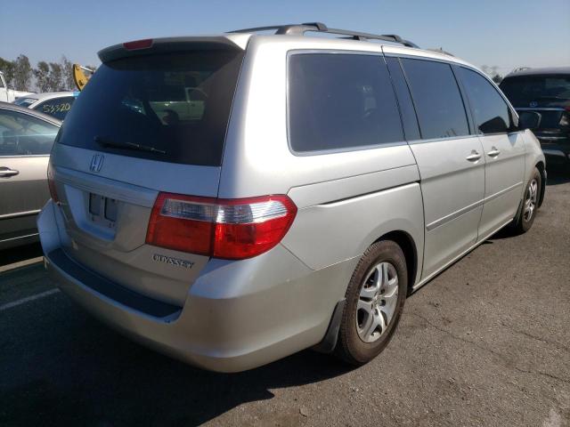 5FNRL386X5B425372 - 2005 HONDA ODYSSEY EX SILVER photo 4