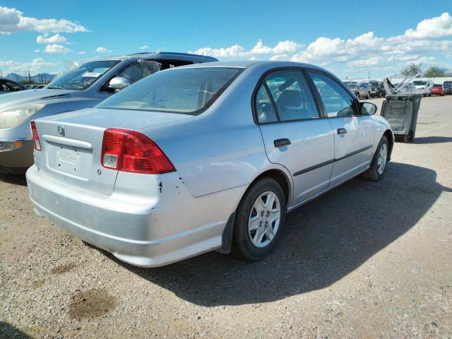 1HGES16355L006858 - 2005 HONDA CIVIC DX V SILVER photo 4