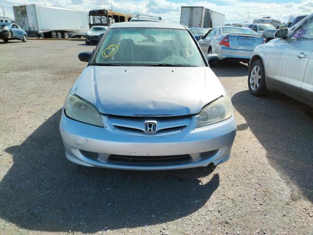 1HGES16355L006858 - 2005 HONDA CIVIC DX V SILVER photo 9