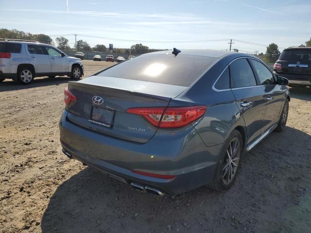 5NPE34AB5FH231220 - 2015 HYUNDAI SONATA SPO BLUE photo 4