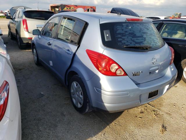 3N1BC1CP2AL464199 - 2010 NISSAN VERSA S BLUE photo 3