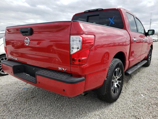 1N6AA1EF7MN521100 - 2021 NISSAN TITAN SV RED photo 4