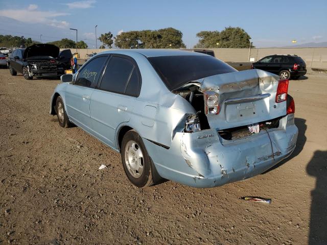 JHMES95693S019607 - 2003 HONDA CIVIC HYBR SILVER photo 3