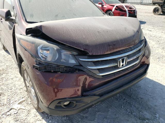 5J6RM4H72EL096315 - 2014 HONDA CR-V EXL MAROON photo 9