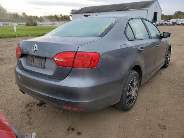 3VW1K7AJ4BM305044 - 2011 VOLKSWAGEN JETTA BASE 灰色 照片 4