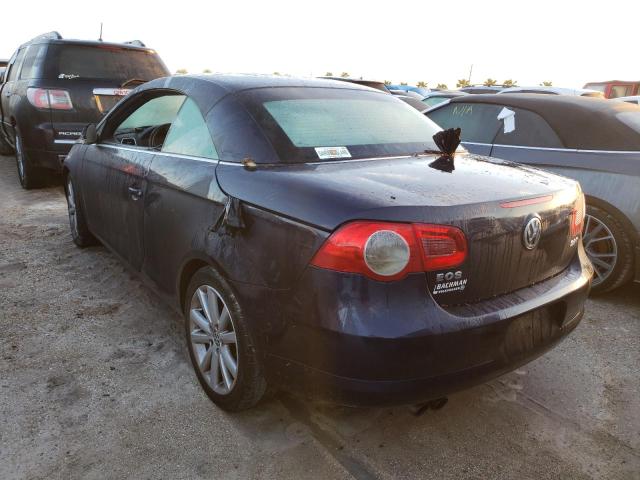 WVWFA71FX7V003343 - 2007 VOLKSWAGEN EOS 2.0T L BLACK photo 3