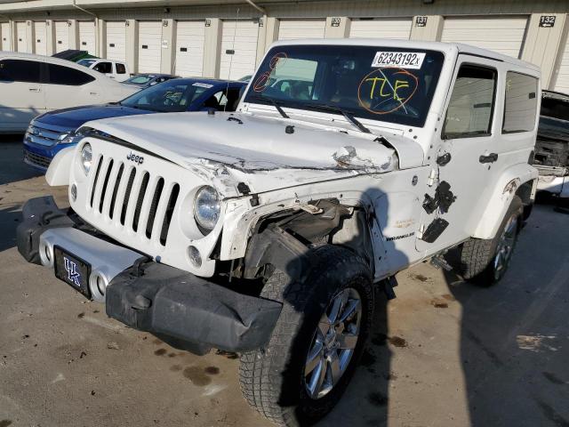 1C4AJWBG5FL560084 - 2015 JEEP WRANGLER S WHITE photo 2