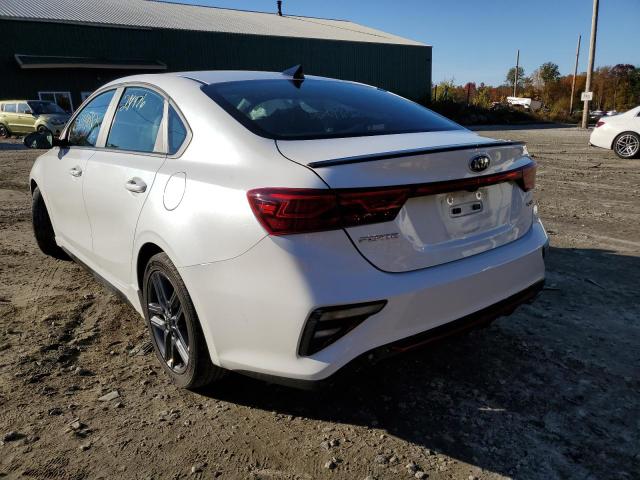 3KPF34AD5ME312354 - 2021 KIA FORTE GT L WHITE photo 3