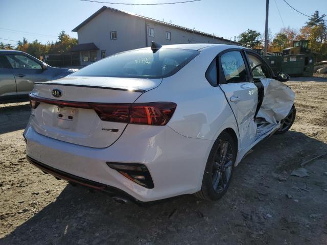 3KPF34AD5ME312354 - 2021 KIA FORTE GT L WHITE photo 4