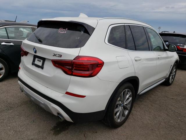 5UXTR9C52JLC72601 - 2018 BMW X3 XDRIVE3 WHITE photo 4