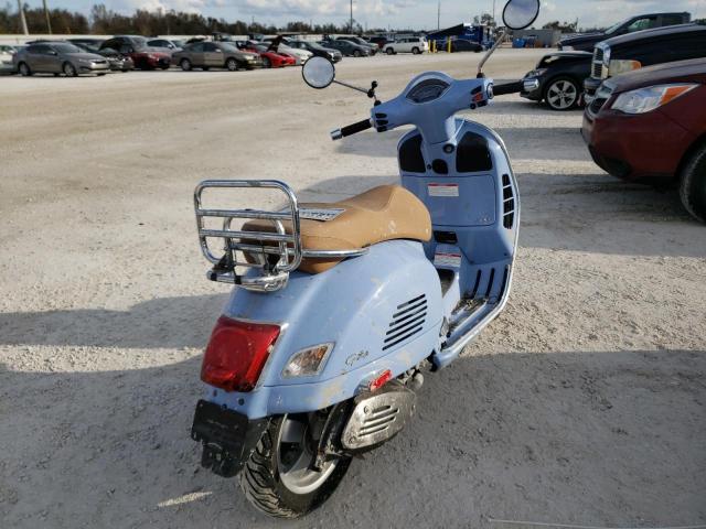 ZAPMA39L0J5100275 - 2018 VESPA GTS BLUE photo 4